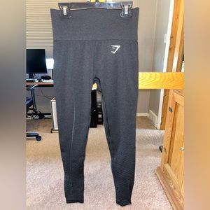 Gymshark Vital Seamless Leggings - black marl